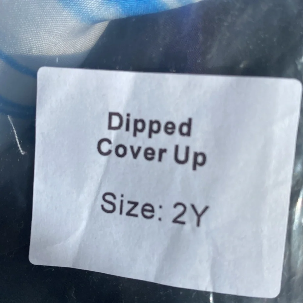 Stella Cove Dipped blue dip dye coverup NWT